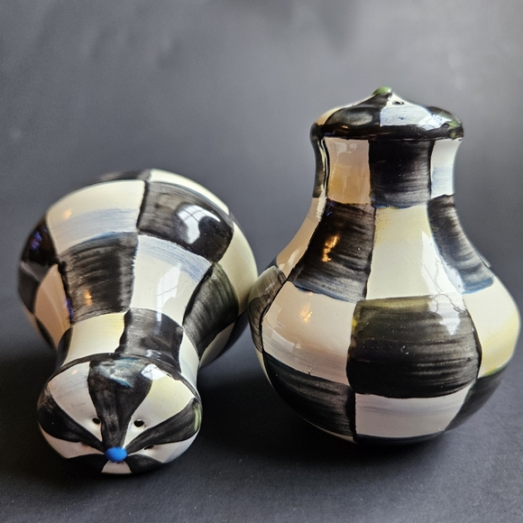 MacKenzie-Childs Other - Mackenzie Childs Courtly Checker Enamel Salt and Pepper Shakers